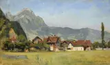 Frédéric Dufaux, Un été à Stanzstadt, 1892_,_ huile sur toile marouflée sur carton