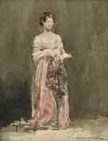 Edmond-Jean de Pury, Portrait de Madame de Pury, aquarelle sur papier