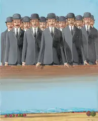 Jean Pierre Serrier, L'orage menaçant, 1969, huile sur toile