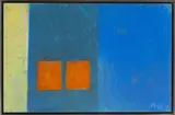 Walter Mafli, Composition abstraite, 2016, craie grasse sur carton marouflé sur panneau