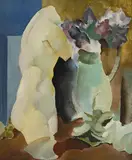 Rodolphe-Théophile Bosshard, Buste et bouquet de fleurs