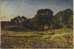 Viggo C. Pedersen, Paysage, 1911, huile sur toile