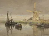 Hans Herrmann, Le Moulin, 1915, huile sur toile