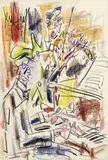 Gen Paul, Violoniste et pianiste, crayon gras sur papier