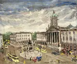 Paul Lucien Dessau, Place royale, Bruxelles, 1955, huile sur toile