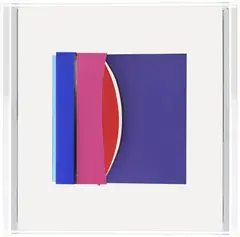 Christian Megert, tableau-volume, 2015, miroir et acrylique sous plexiglass