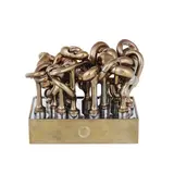 Miguel Ortiz Berrocal, Puzzle, variation sur le thème de l'hommage à Picasso, 1976-1978, sculpture démontable en bronze et son mode d'emploi