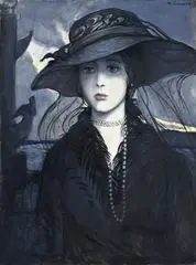 Ilya Glazunov, Незнакомка, 1982, huile sur toile