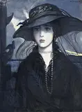 Ilya Glazunov, Незнакомка, 1982, huile sur toile