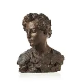 dit Rodo Auguste de Niederhäusern, Portrait d'une inconnue, 2001, buste en plâtre patiné