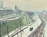 Albert Marquet, Quai des Grands-Augustins, neige, c. 1938, huile sur toile