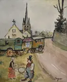 Celso Lagar Arroyo, Personnages de cirque dans un village de Normandie
