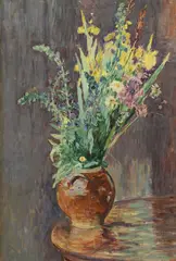 Henri Lebasque, Gerbe de fleurs dans un pot, 2008, huile sur toile