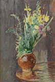 Henri Lebasque, Gerbe de fleurs dans un pot