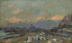 Albert Lebourg, La Seine à Paris, 1897, huile sur toile