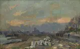 Albert Lebourg, La Seine à Paris, 1897, huile sur toile