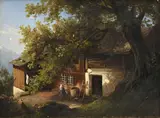 attr. à by Carl Johann Friedrich Toeche, huile sur toile, sold Jun 2023