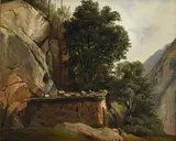 Alexandre Calame, Pestarena, 1840, huile sur panneau