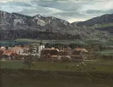 Jean-Louis Tinguely, Paysage fribourgeois, 1984_,_ huile sur toile