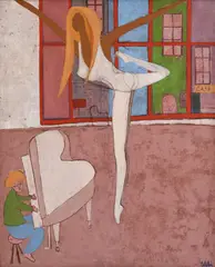 André Teleki, La répétition, huile sur toile
