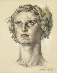 Charles l'Eplattenier, Portrait d'une femme, 1934, pastel sur papier