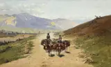 Richard Karlovic Zommer, La caravane, 1907, huile sur toile