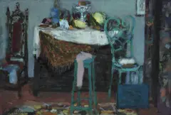Eugène Baboulène, Intérieur, 1958, huile sur toile