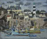 Eugène Baboulène, Port breton, 1958_,_ huile sur toile