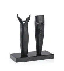 André Raboud, Sans titre, sculpture en bronze et socle en marbre