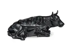 Pascal Knapp, Banc en forme de vache, sculpture en fibre de verre