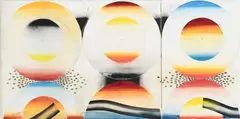 Edward Giobbi, Study for a large religious paintings, 1970, aquarelle sur papier