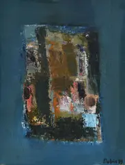 Denise Dobin, Fenêtre sur jardin, 1979, huile sur toile