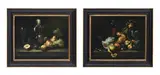 Ida Calzolari, Nature morte aux fruits, paire d'huiles sur toile