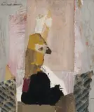 Philibert Charrin, L'oiseau, collage et technique mixte sur papier