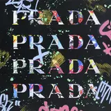 Aiiroh, Street Prada, 2023, technique mixte et acrylique sur panneau