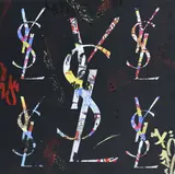 Aiiroh, Street YSL, 2023, technique mixte, acrylique sur panneau