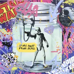 Aiiroh, Preserve Stormtrooper, 2023, technique mixte et acrylique sur panneau