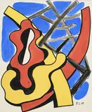 Fernand Léger, Composition mécanique, 1948, gouache sur papier