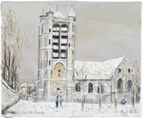 Maurice Utrillo, Eglise de La Ferté Milon (Aisne)