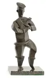 Jacques Lipchitz, Muž s gitarou, neskoršia edícia), bronz, mramorový podstavec