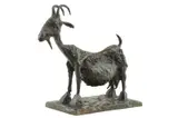 Koza by Pablo Picasso, neskoršia edícia), bronz, sold Mar 2010