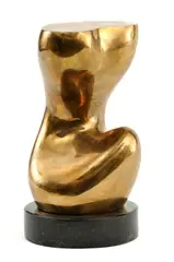 Torzo by Štefan Belohradský, 1964, bronz, mramorový podstavec, sold Mar 2010
