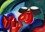 Veselica by Milan Laluha, 1974, akvarel na papieri, sold Mar 2010