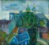 Holá Emília, Siluety, 1980, olej na plátne