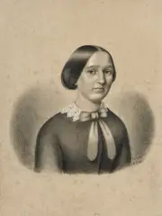 Portrét slovenskej meštianky by Peter Michal Slavomil Bohúň, 1858, kresba ceruzou na papieri, sold Dec 2009
