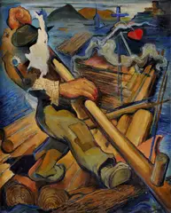 Imro Weiner-Kráľ, Pltník, okolo 1935-36, olej na plátne