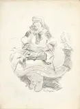 Martin Benka, Modlitba (podľa rovnomennej kresby ceruzou z roku 1943), 1944, litografia na papieri