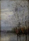 Andor Sándor Horváth, Briezky, okolo 1900, olej na plátne