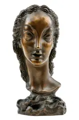 Hlava ženy by Jaroslav Horejc, okolo 1940, bronz, sold Dec 2009