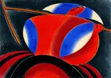 Žena z Mičinej (S hrabľami) by Milan Laluha, okolo 1965-70, pastel na papieri, sold Dec 2009